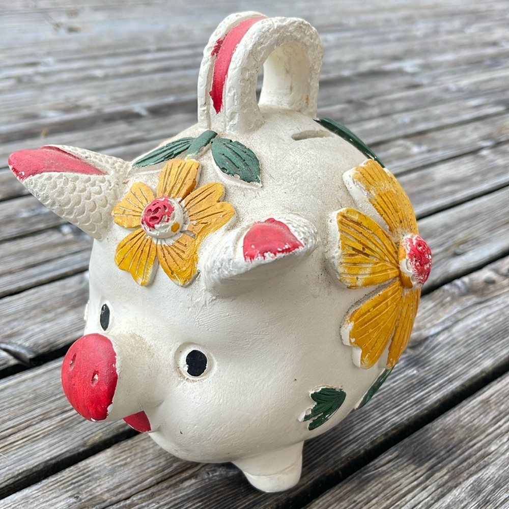 Fat pig piggy bank